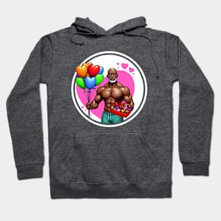 Muscular man in love Hoodie